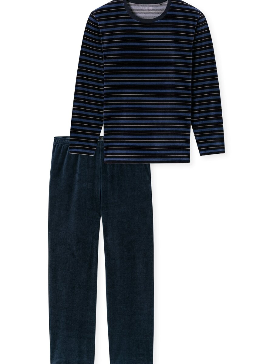 Pyjama van het merk Schiesser in het Blauw