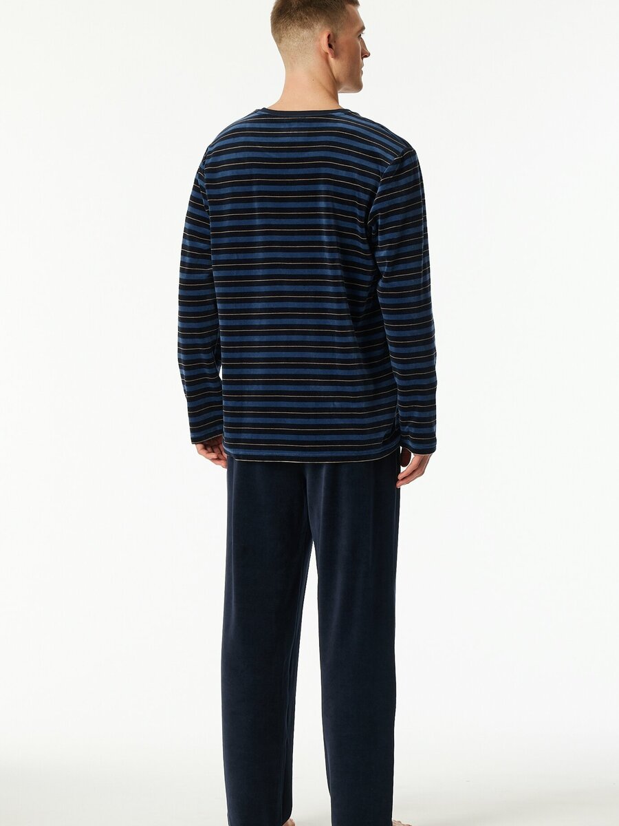 Pyjama van het merk Schiesser in het Blauw