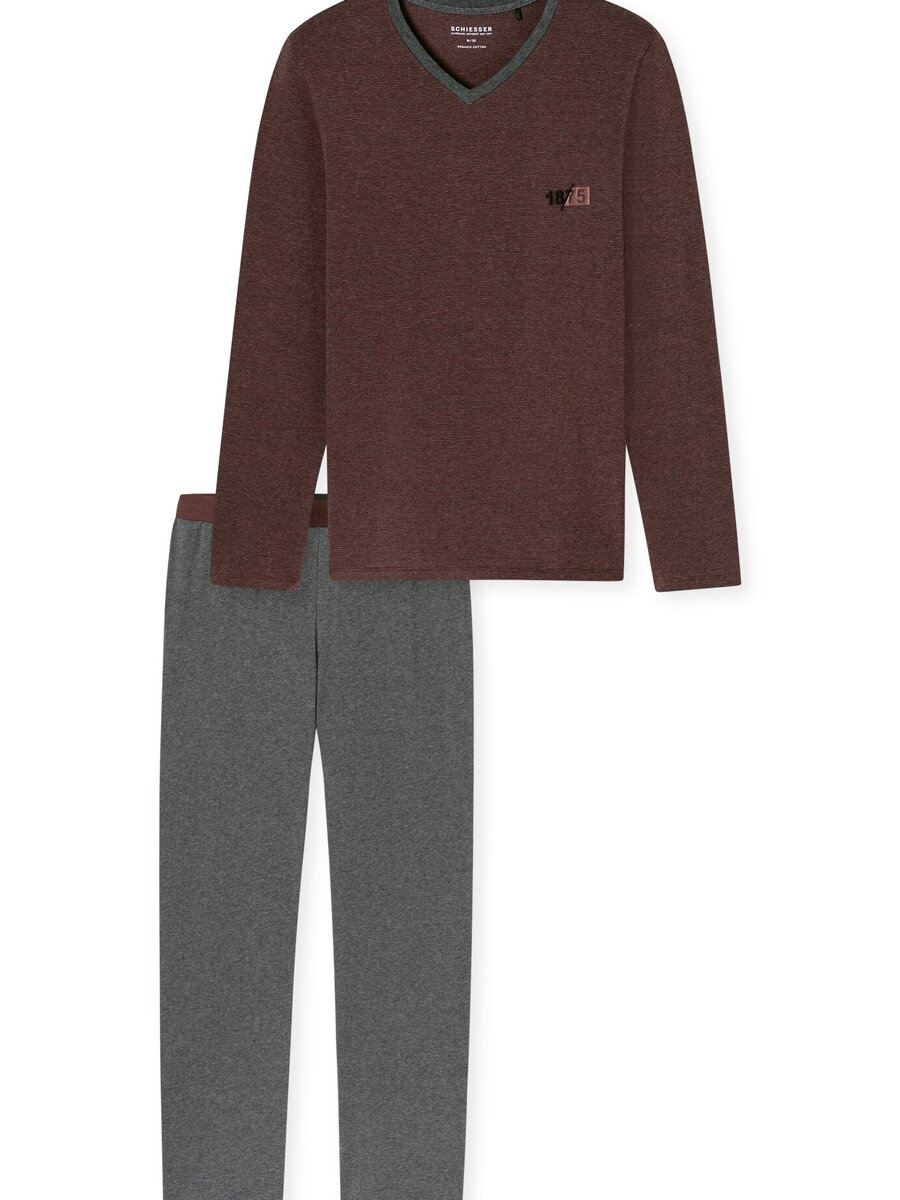 Pyjama van het merk Schiesser in het Rood