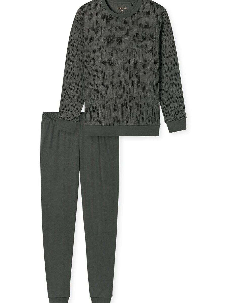 Pyjama van het merk Schiesser in het Groen