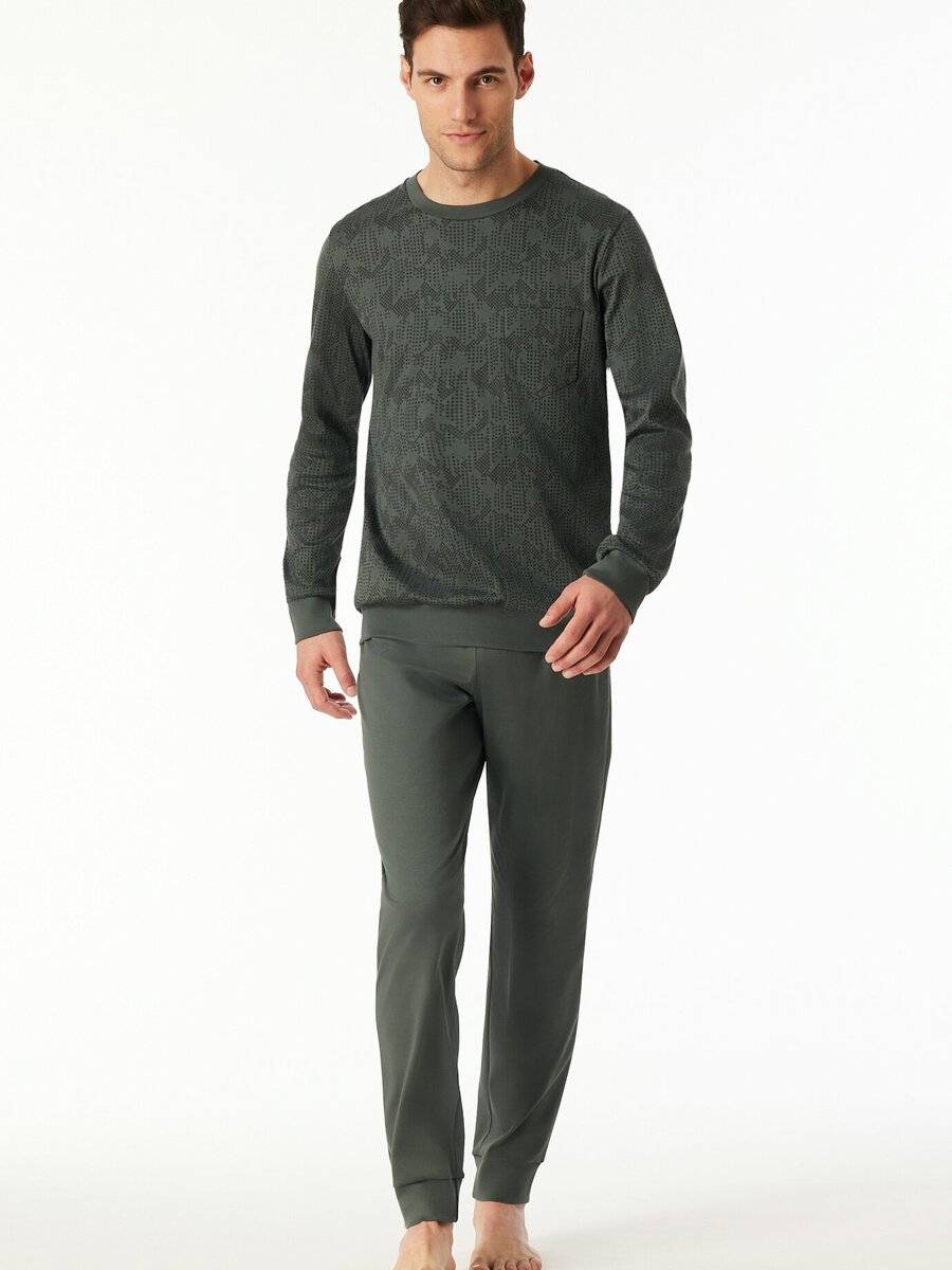 Pyjama van het merk Schiesser in het Groen