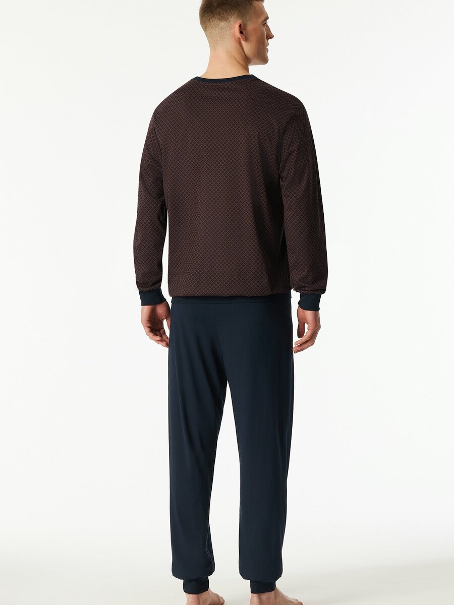 Pyjama van het merk Schiesser in het Bordeaux