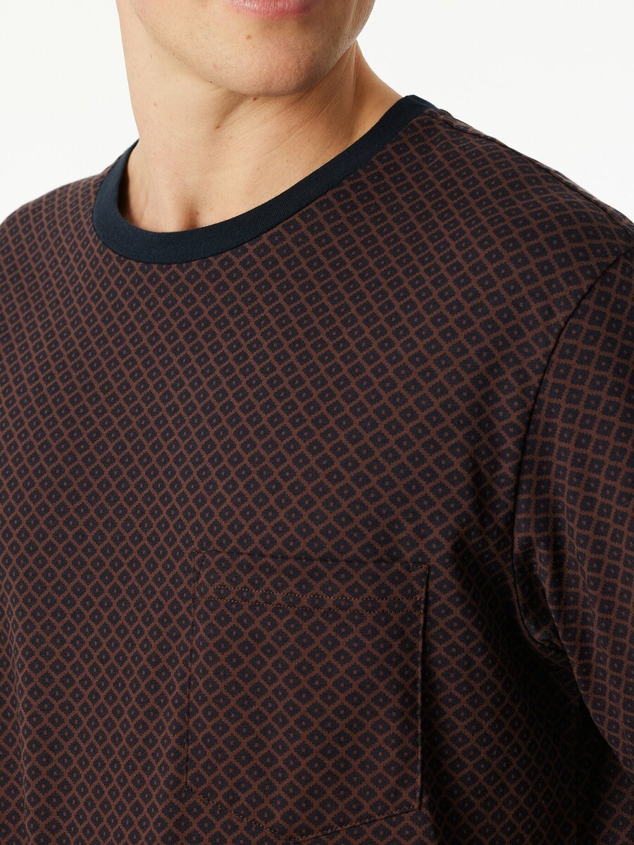 Pyjama van het merk Schiesser in het Bordeaux