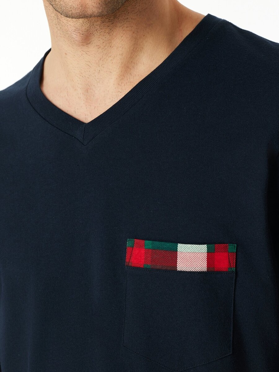 Pyjama van het merk Schiesser in het Blauw