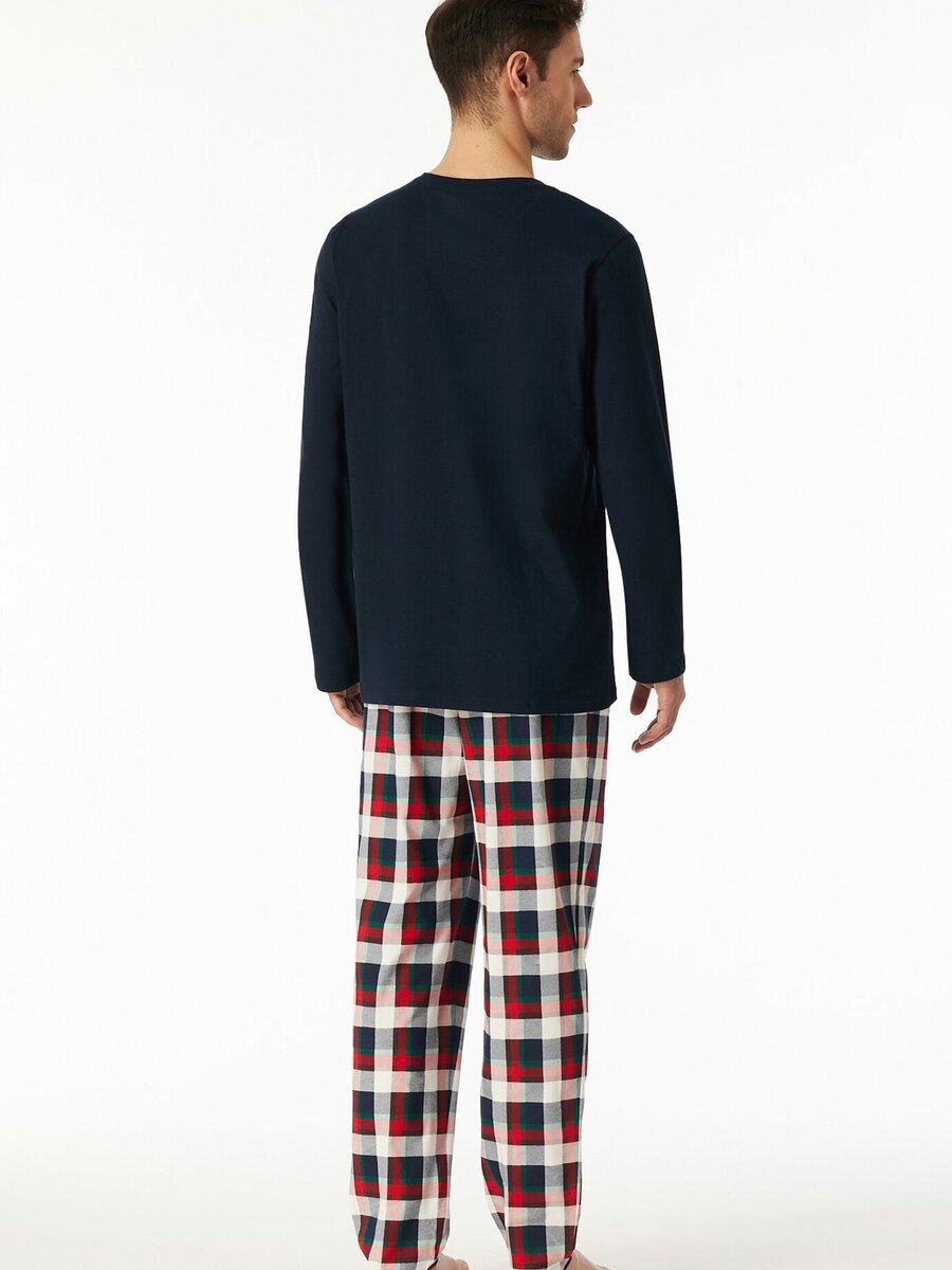 Pyjama van het merk Schiesser in het Blauw