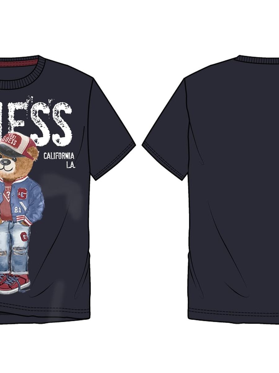 T-shirt van het merk Guess in het Blauw