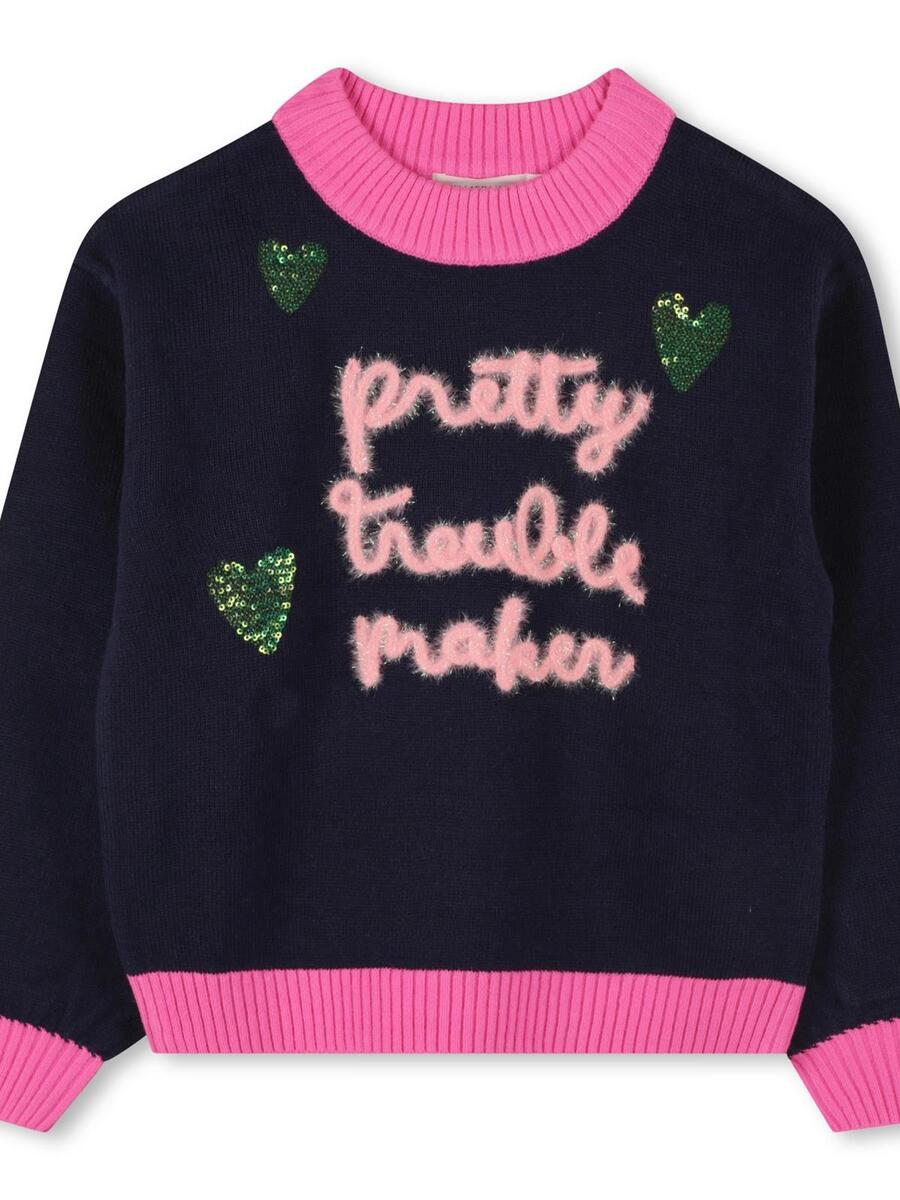 Pull van het merk Billieblush in het Marine
