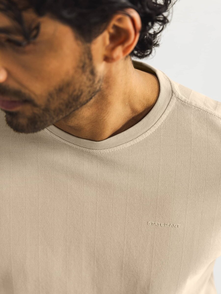 T-shirt van het merk State Of Art in het Beige