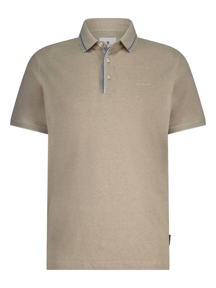 Polo van het merk State Of Art in het Beige