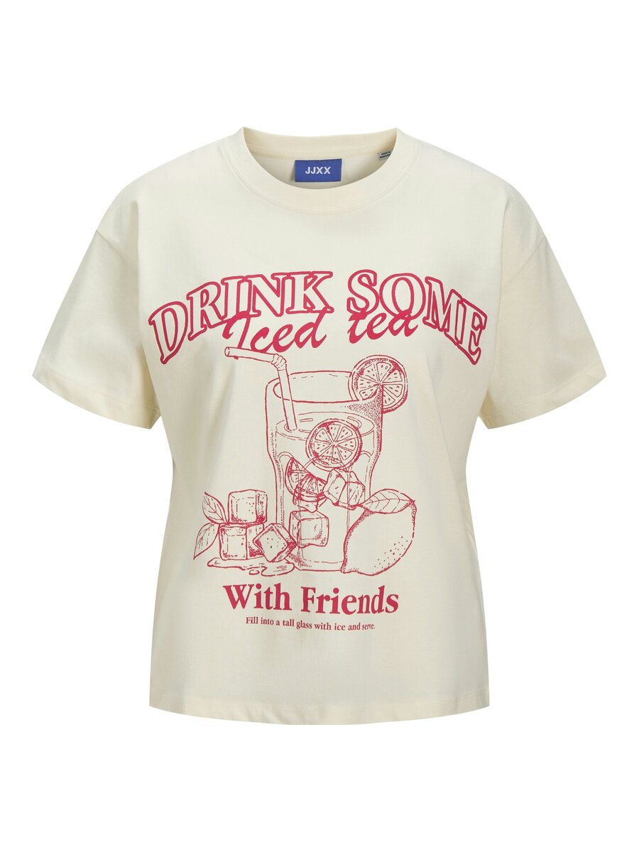 T-shirt van het merk Jjxx in het Ecru
