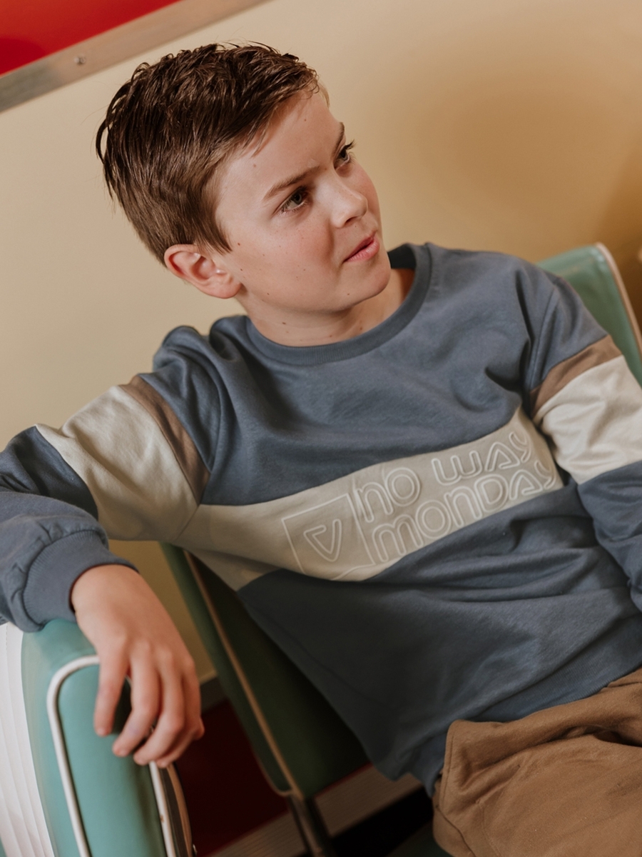 Sweater van het merk No Way Monday in het Blauw