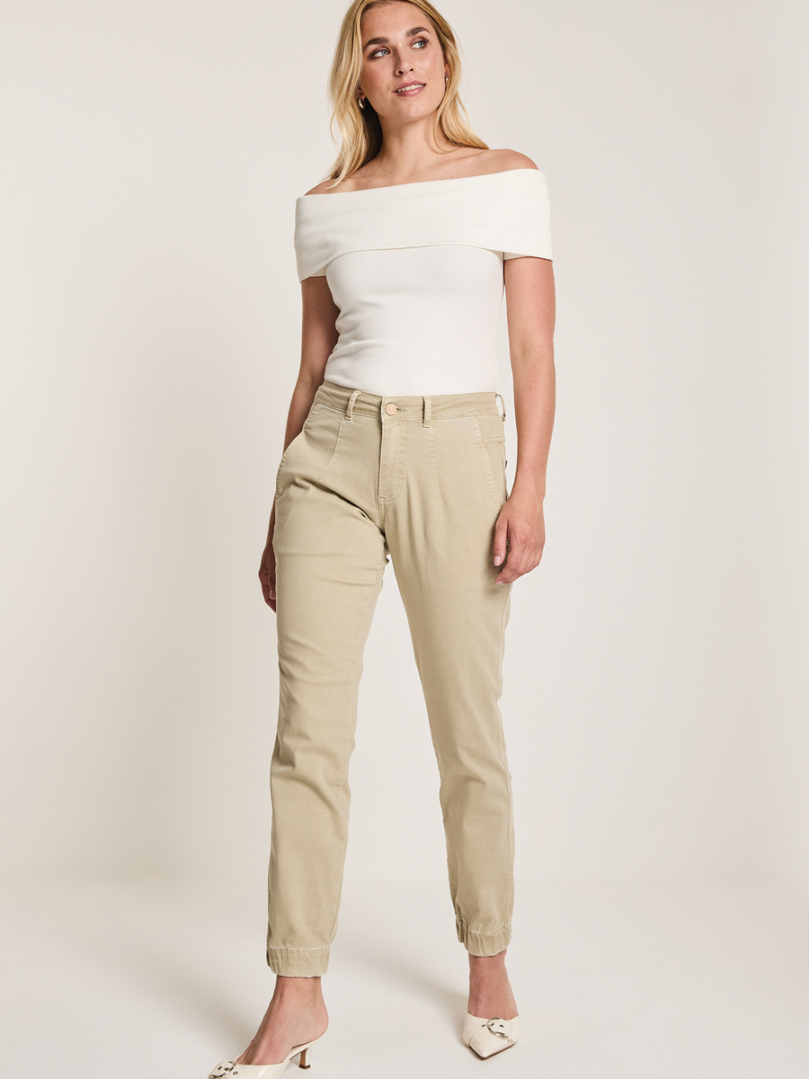 Broek van het merk Para Mi in het Kaki