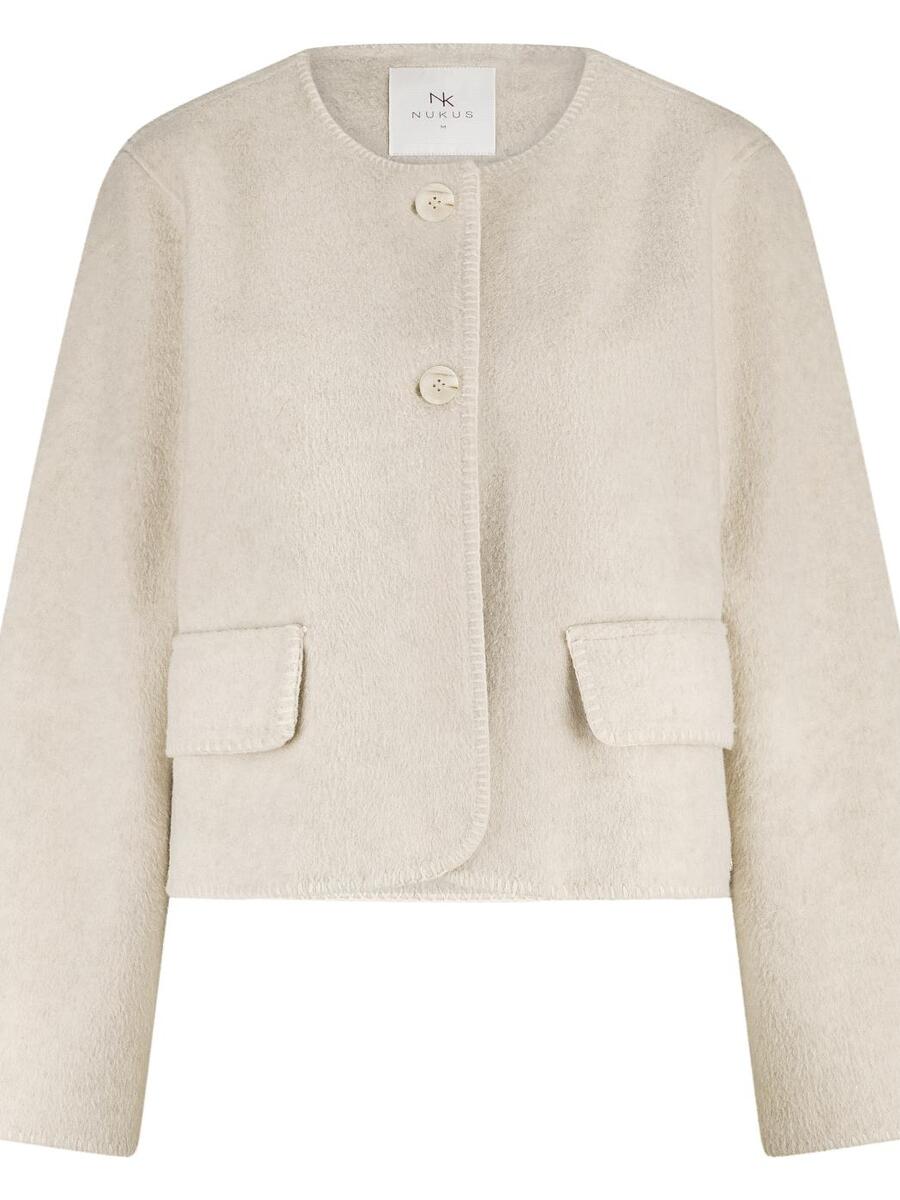 Jacket van het merk Nukus in het Ecru