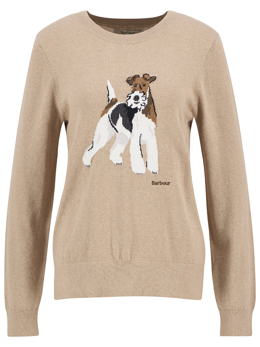Pull van het merk Barbour in het Beige
