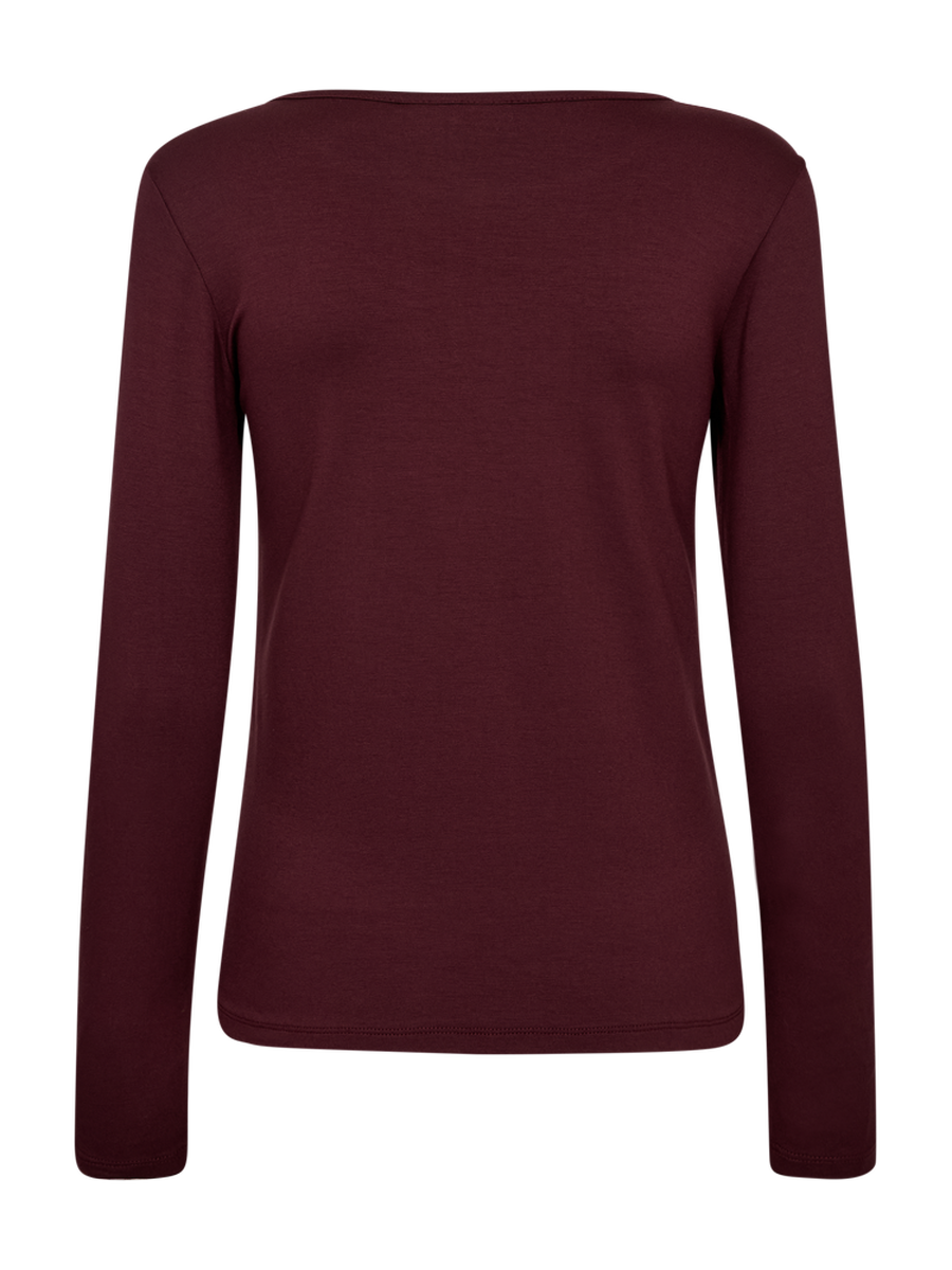 T-shirt van het merk Freequent in het Bordeaux
