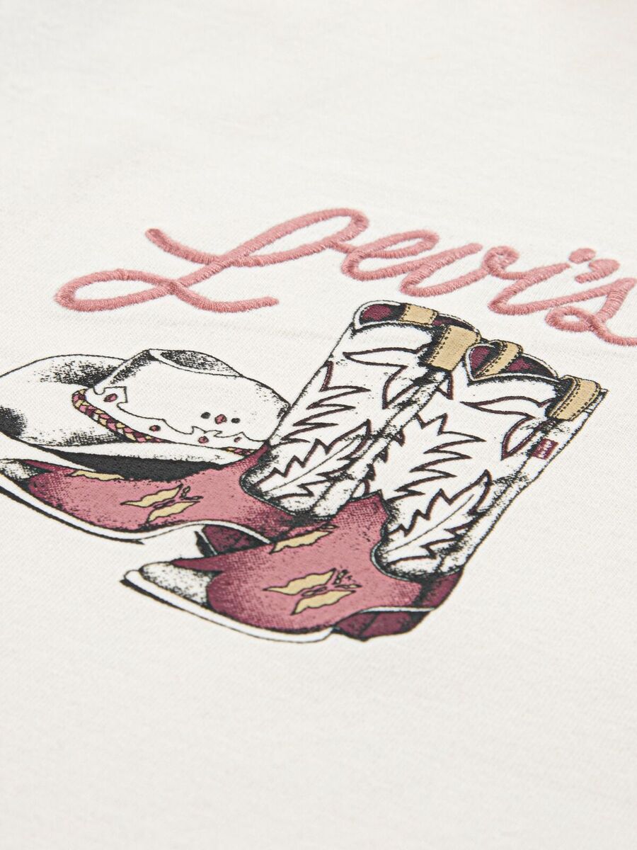 T-shirt van het merk Levis Kids in het Ecru