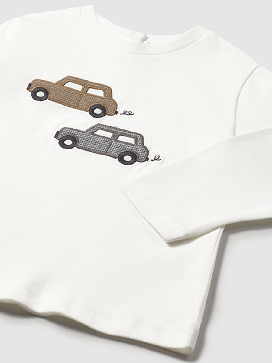 T-shirt van het merk Mayoral in het Ecru