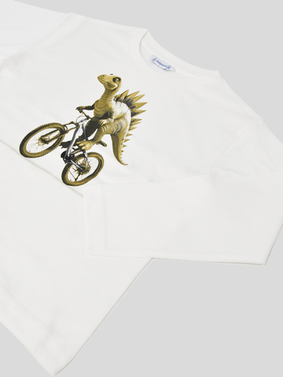 T-shirt van het merk Mayoral in het Ecru