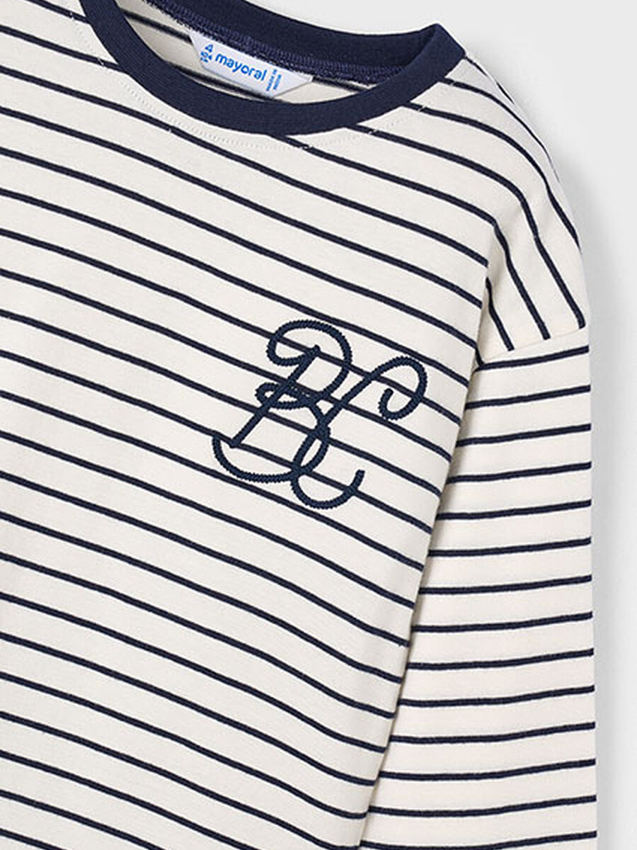 T-shirt van het merk Mayoral in het Ecru