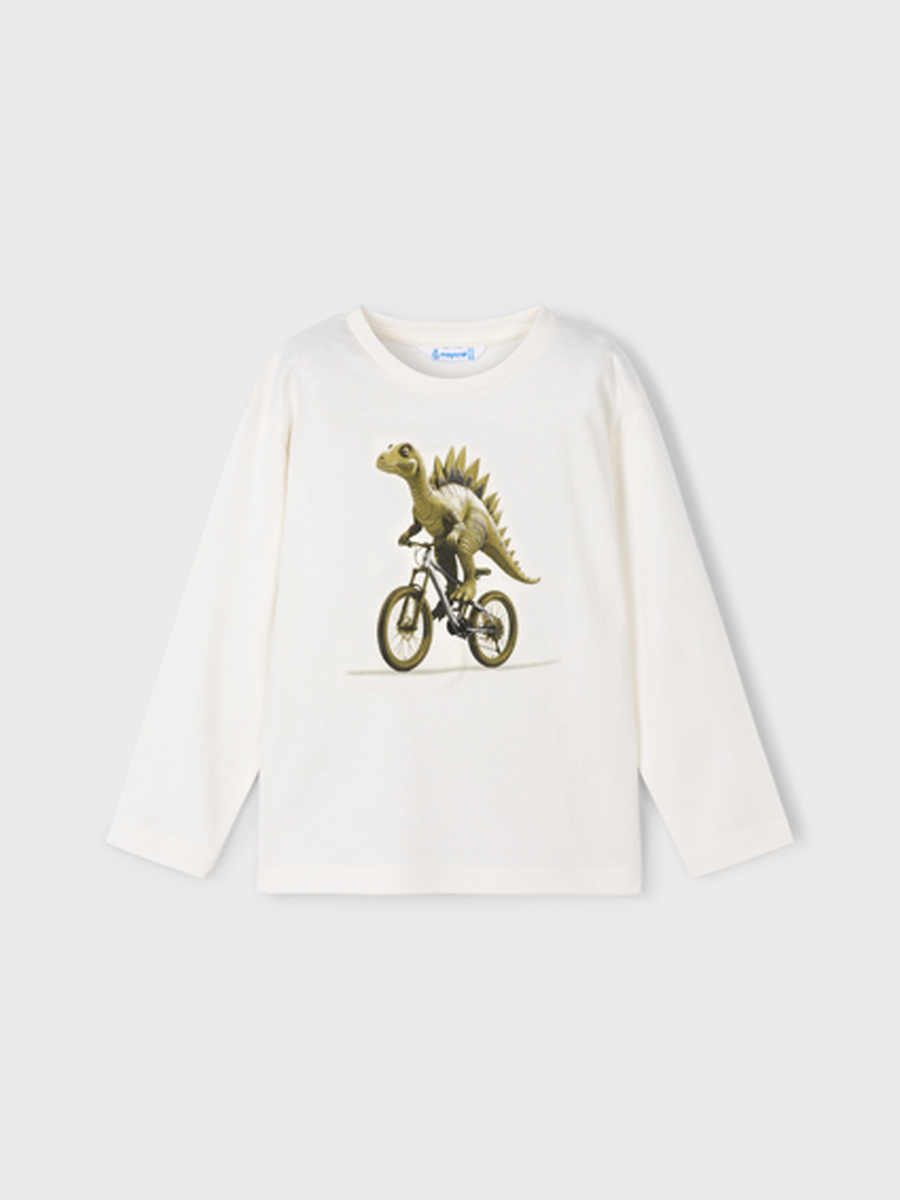 T-shirt van het merk Mayoral in het Ecru
