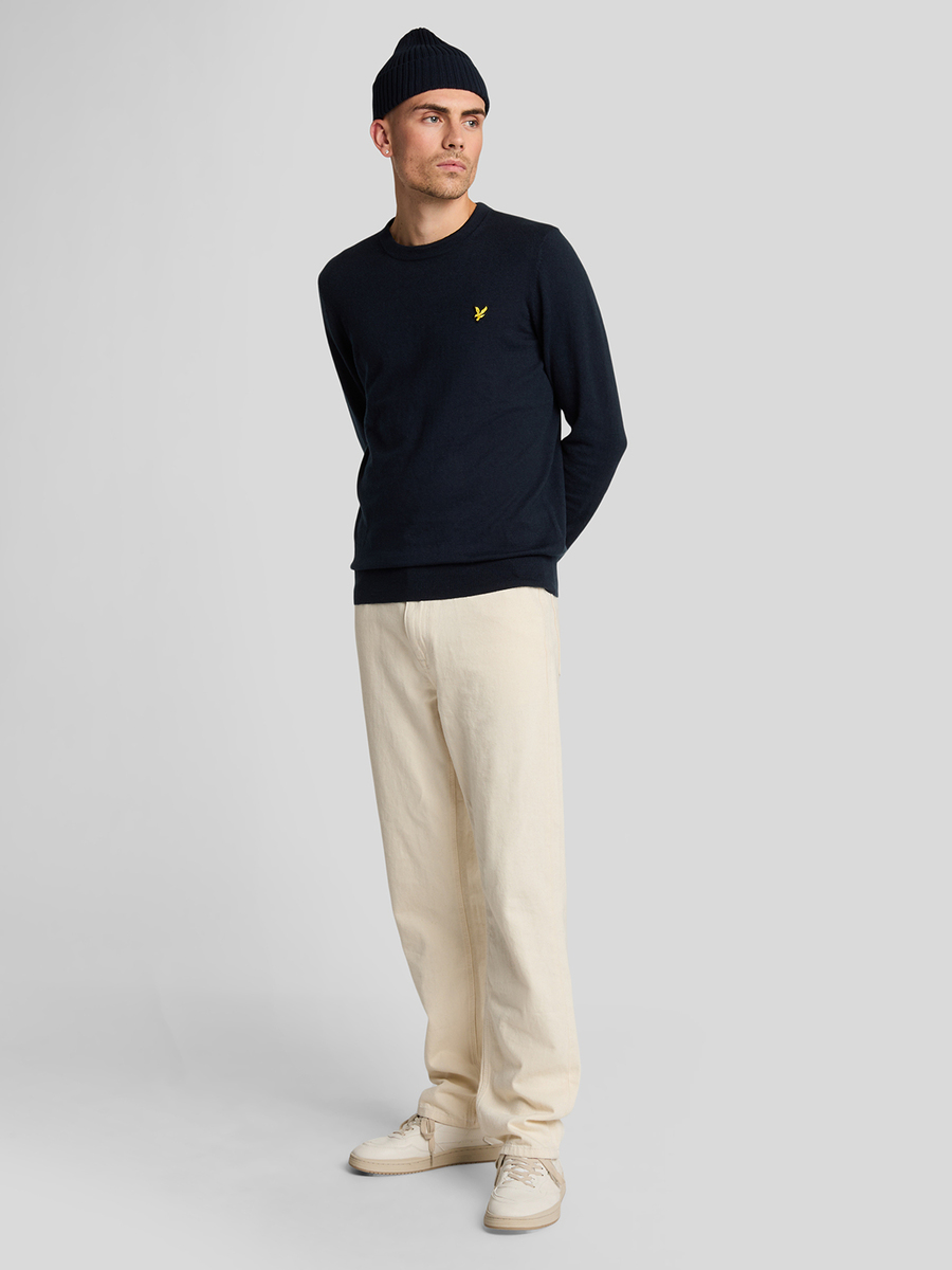 Pull van het merk Lyle & Scott in het Marine