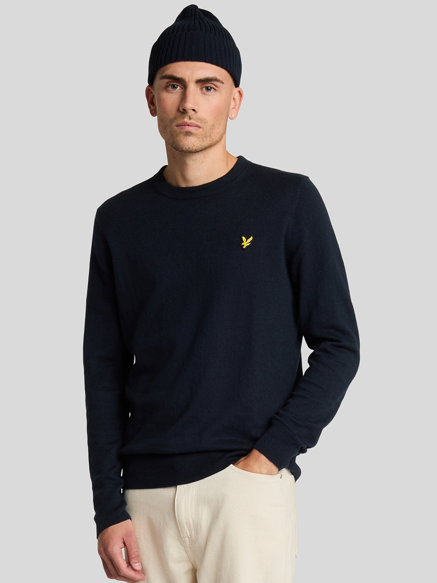 Pull van het merk Lyle & Scott in het Marine