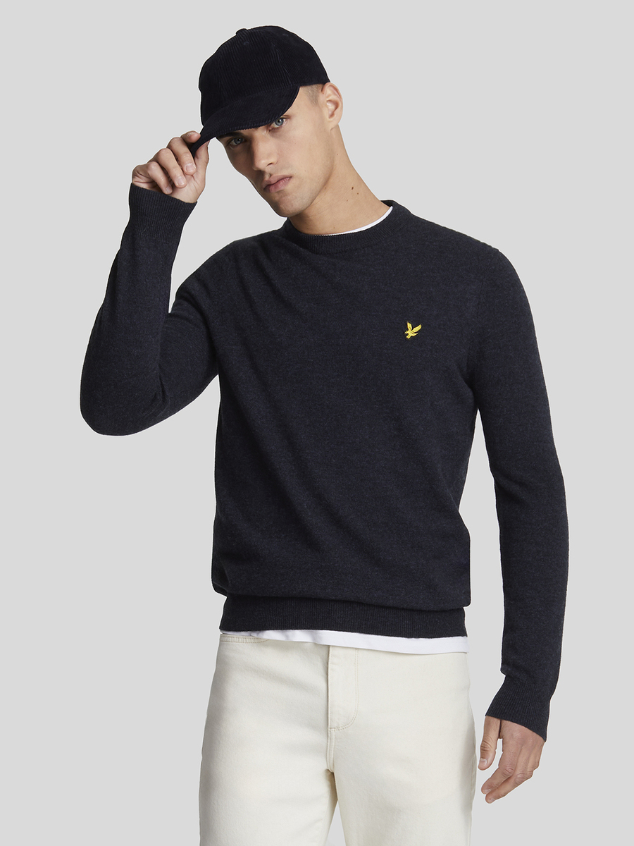 Pull van het merk Lyle & Scott in het Marine