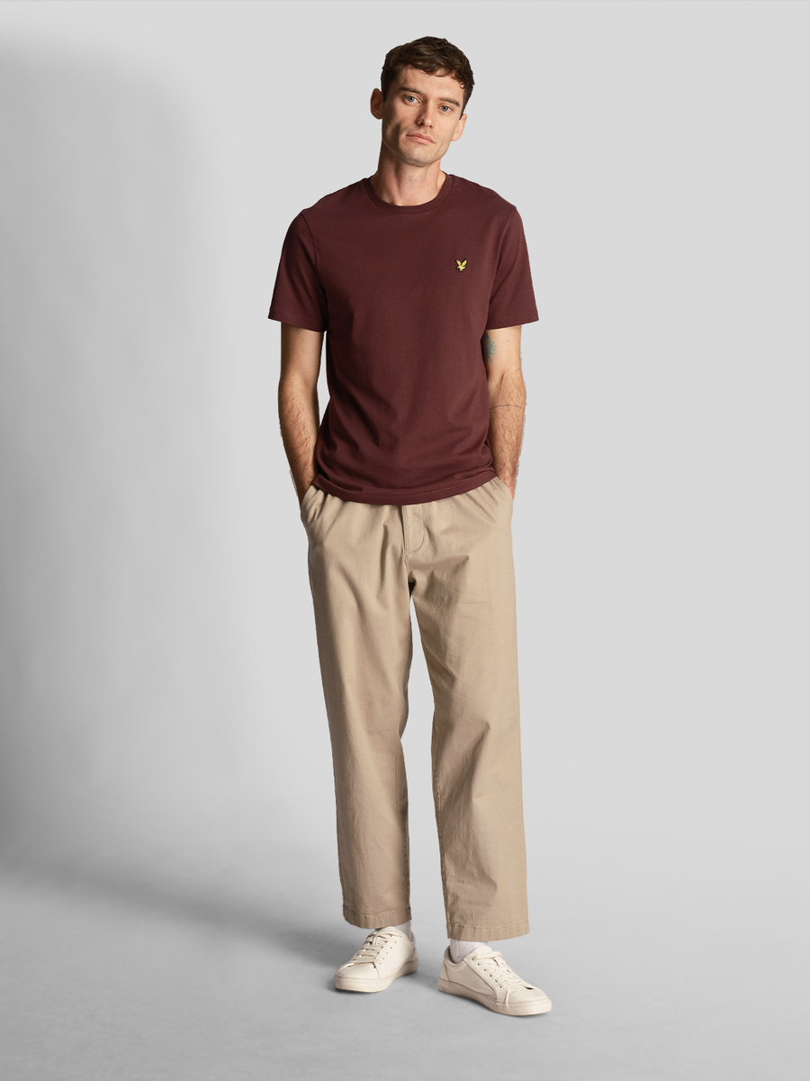 T-shirt van het merk Lyle & Scott in het Bordeaux