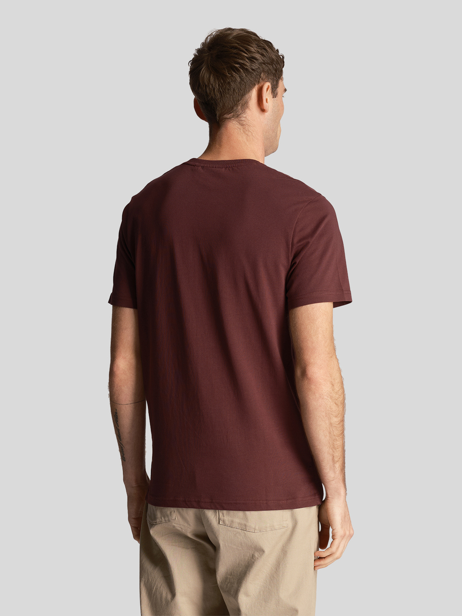 T-shirt van het merk Lyle & Scott in het Bordeaux