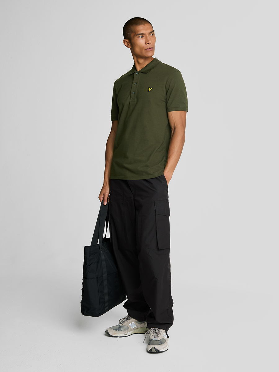 Polo van het merk Lyle & Scott in het Kaki