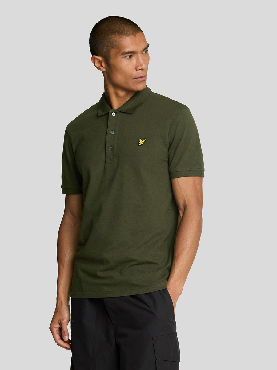 Polo van het merk Lyle & Scott in het Kaki
