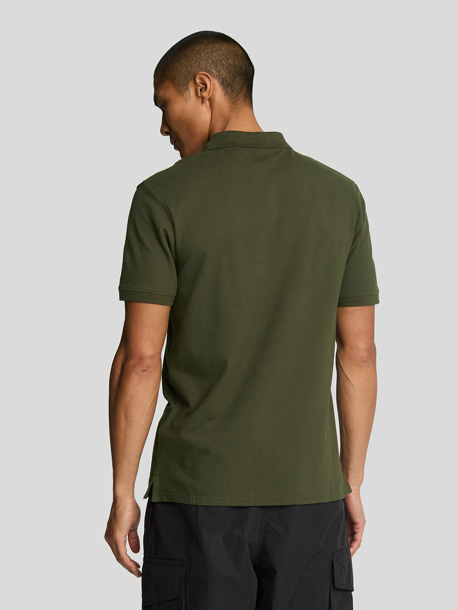 Polo van het merk Lyle & Scott in het Kaki