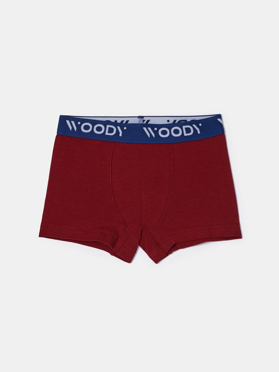 Boxer van het merk Woody in het Bordeaux