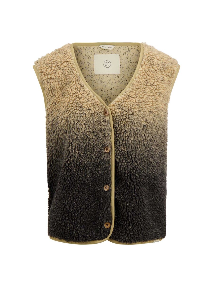 Bodywarmer van het merk Zusss in het Beige