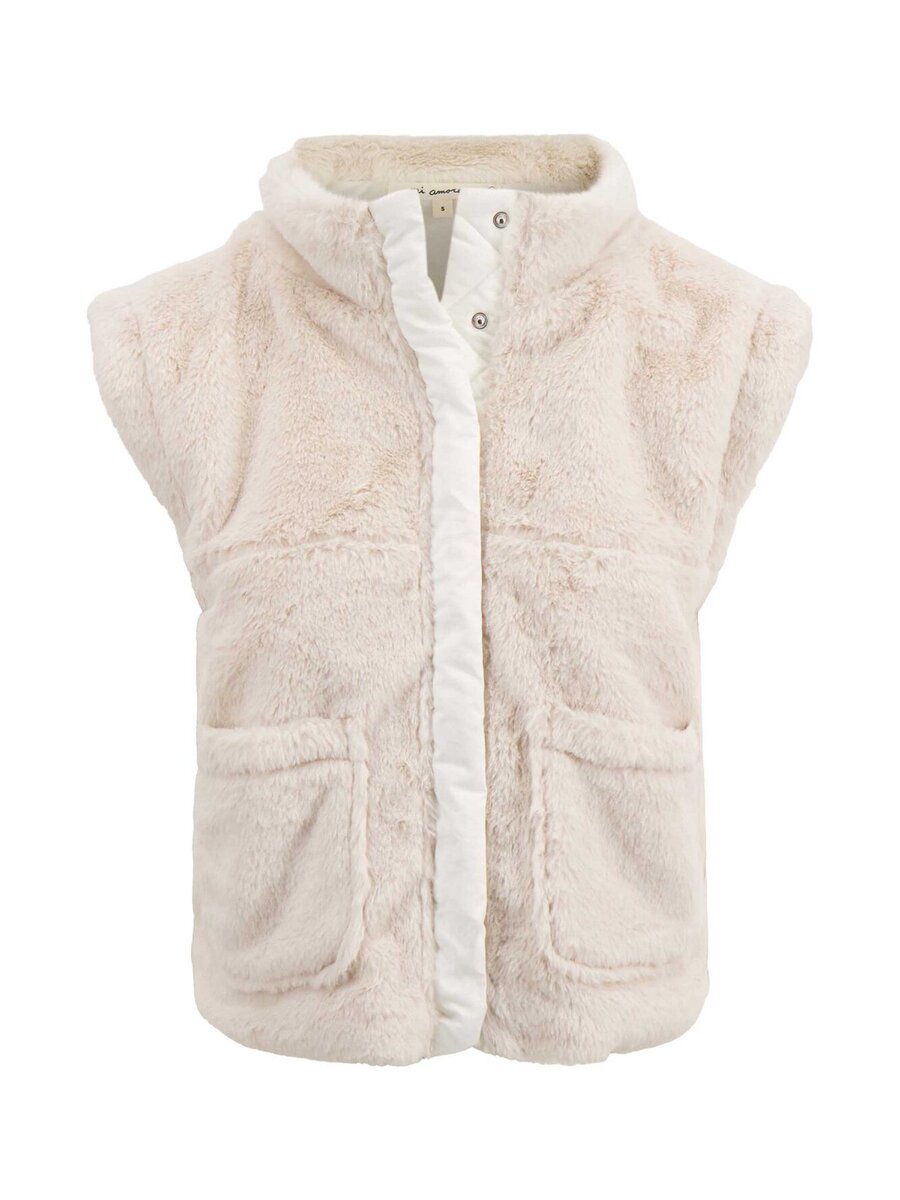 Gilet van het merk Zusss in het Ecru