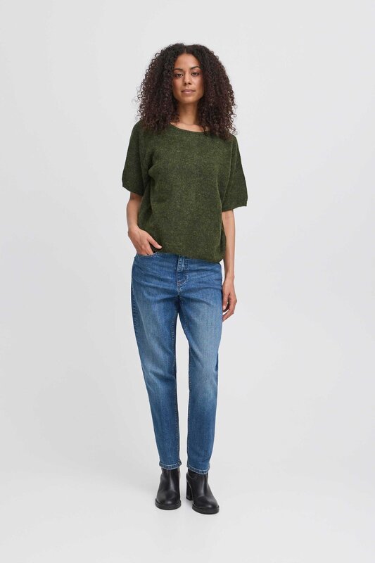 Pull van het merk Ichi in het Groen