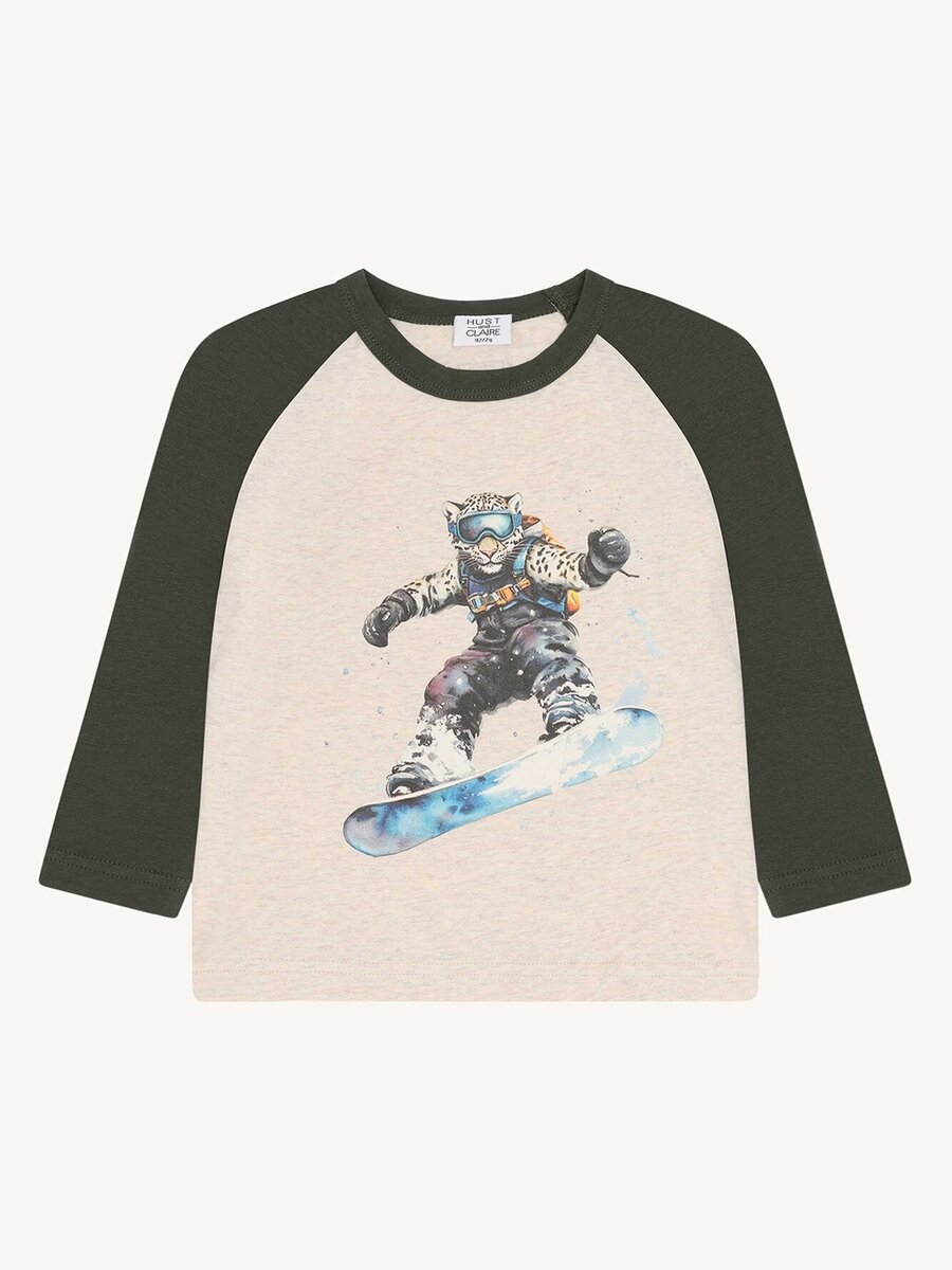T-shirt van het merk Hust&claire in het Beige