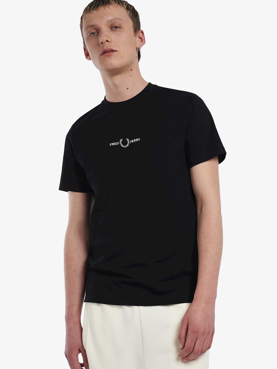 T-shirt van het merk Fred Perry in het Zwart