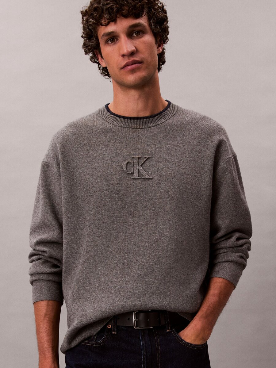 Pull van het merk Calvin Klein in het Grijs