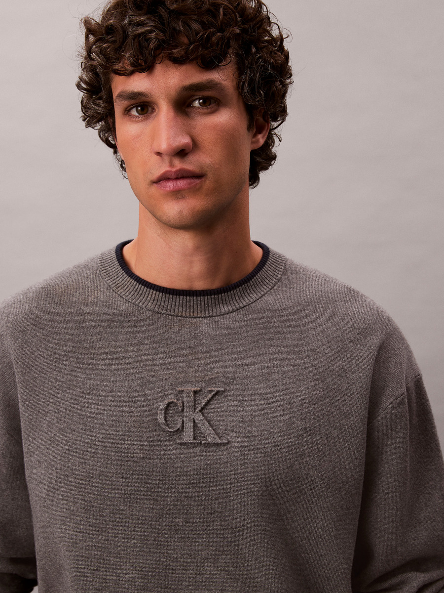 Pull van het merk Calvin Klein in het Grijs