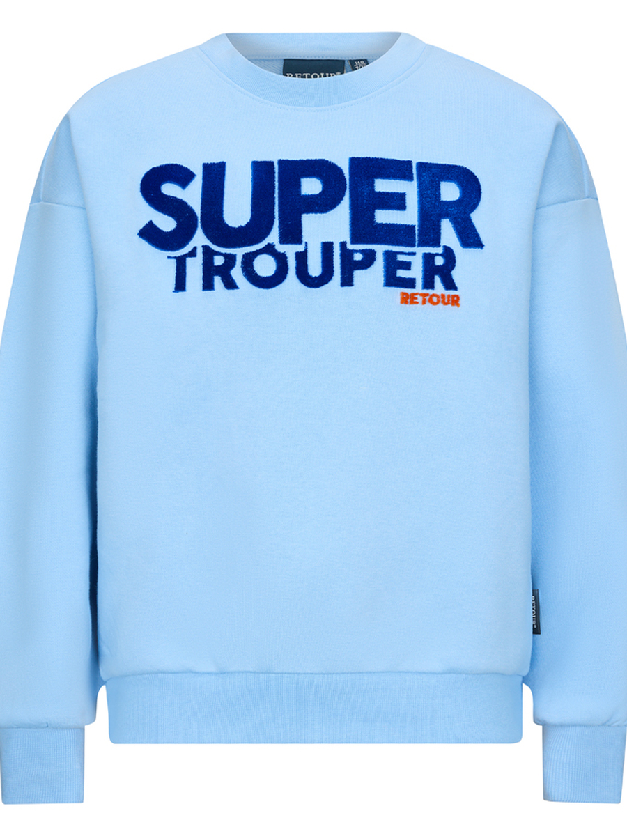 Sweater van het merk Retour in het Blauw