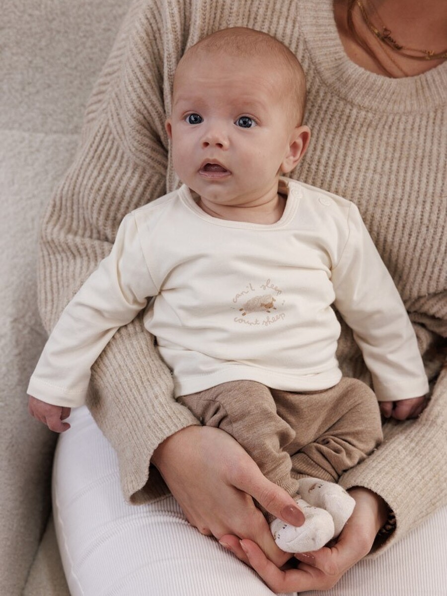 T-shirt van het merk Feetje in het Beige