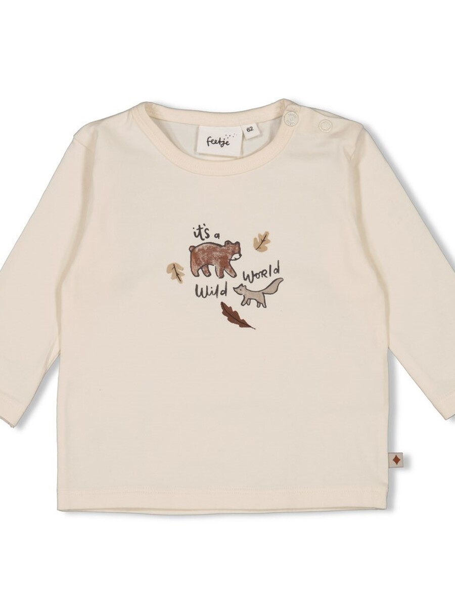 T-shirt van het merk Feetje in het Ecru