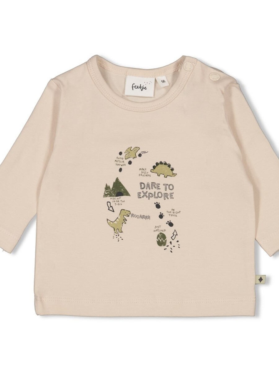 T-shirt van het merk Feetje in het Ecru