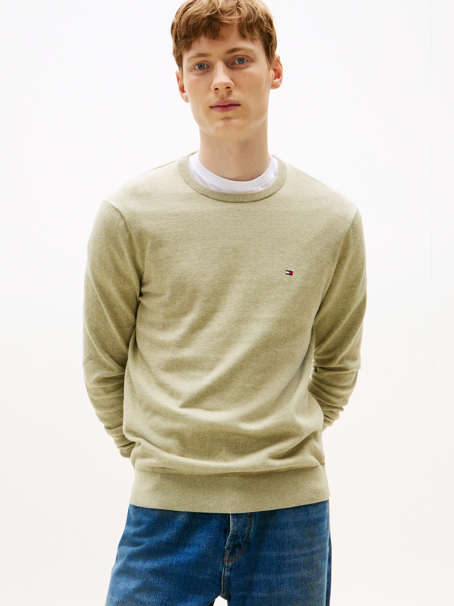 Pull van het merk Tommy Hilfiger in het Beige
