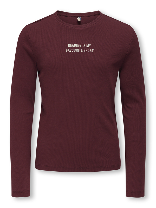 T-shirt van het merk Kids Only in het Bordeaux T-shirt van het merk Kids Only in het Bordeaux