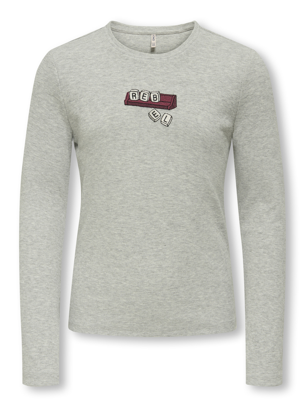 T-shirt van het merk Kids Only in het Grijs T-shirt van het merk Kids Only in het Grijs