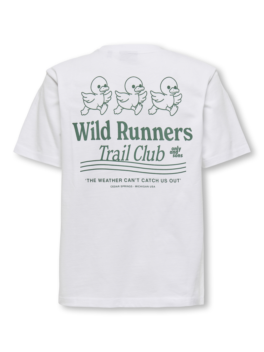 T-shirt van het merk Only & Sons Junior  in het Wit