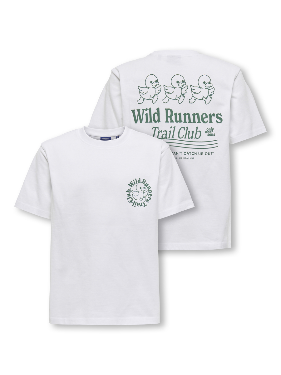 T-shirt van het merk Only & Sons Junior  in het Wit