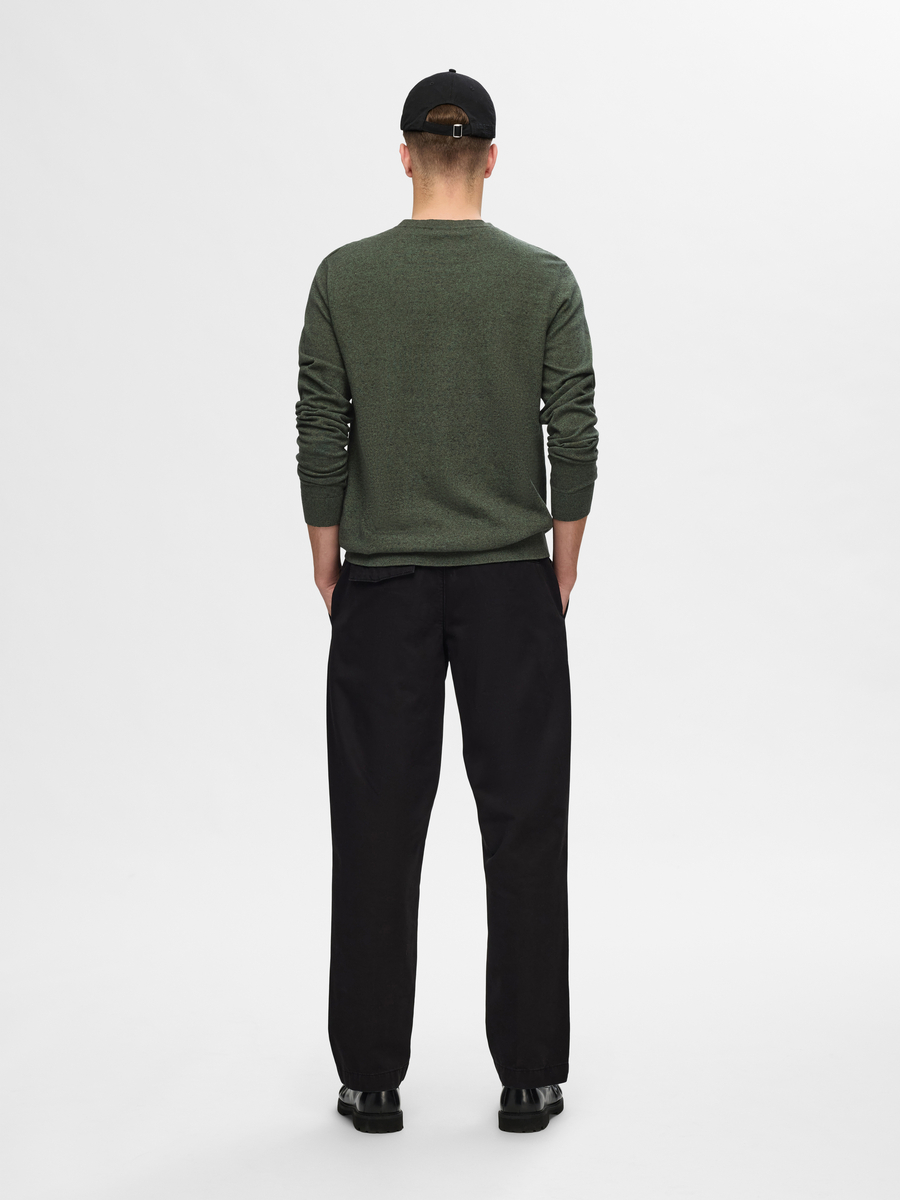 Pull van het merk Selected in het Kaki